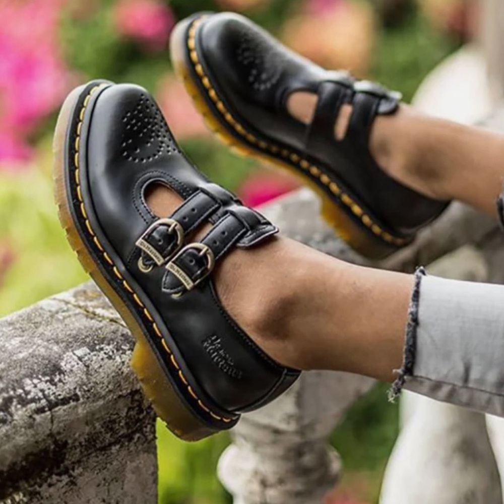 Dr. Martens Double Strap Mary Jane Shoes - Picture 1 of 16